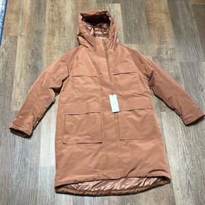 NWT Calia Parka  Women’s Jacket Size Small Brown Waterproof Warm Winter Coat